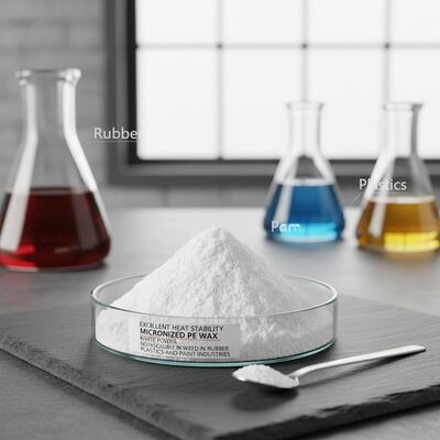 Sáp PE vi hạt ổn định nhiệt tuyệt vời, dạng bột trắng, không hòa tan trong nước, dùng trong ngành cao su, nhựa và sơn